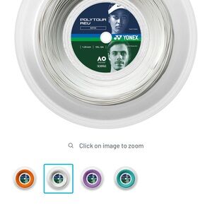 Yonex POLYTOUR REV 1.25mm 16L 200m Reel White Color